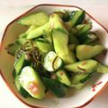 mamatan♬'s cooksnap of when they made 梅昆布きゅうり.