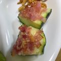 クックWBAF43☆'s cooksnap of when they made ズッキーニのガーリックベーコン焼き.