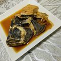 Laufen's cooksnap of when they made ヒラメのあら煮.