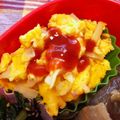 わたさな2016's cooksnap of when they made 簡単お弁当！卵・カニかま・粉チーズ炒め.
