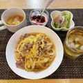 ま・д・な's cooksnap of when they made 子供に人気の♡簡単豚玉うどん.