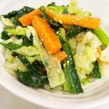 なーなちゃん's cooksnap of when they made きゃべつとにらと人参の彩りナムル.