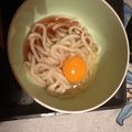 天内有香's cooksnap of when they made レンチン3分　釜玉うどん.