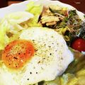 ダッフィーニーうに's cooksnap of when they made サラダの上に目玉焼き〜.