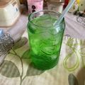 クック49L4Ho☆'s cooksnap of when they made かき氷シロップで簡単♪美味☆メロンソーダ.