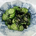 クックYS50's cooksnap of when they made 胡瓜とわかめの酢の物をすし酢と白だしで.