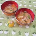 みかかめ's cooksnap of when they made 新たまねぎと油揚げのお味噌汁.