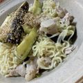 pisutatiyo's cooksnap of when they made レンジで！豚バラなすのスタミナ汁なし麺.