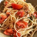 ☆にゃんきー's cooksnap of when they made 超簡単〜ツナトマト大葉の冷製パスタ〜.