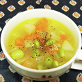 龍青空ママ's cooksnap of when they made １０分で簡単☆根菜と枝豆の優しいスープ☆.
