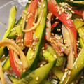 ☆鯖子☆'s cooksnap of when they made カニカマときゅうりの中華風サラダ.