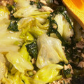 クック1YORM0☆'s cooksnap of when they made 鶏そぼろの小松菜炒め.