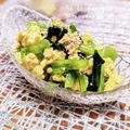 inyako's cooksnap of when they made ★小松菜と炒り卵のサッパリぽん酢和え★.