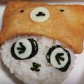 三七子's cooksnap of when they made キャラ弁　お稲荷　パンダ.