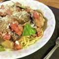 おぐ516's cooksnap of when they made 簡単美味☆とろっナスとトマトの冷製パスタ.