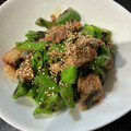 ＭＩ−ＳＡＮ's cooksnap of when they made さばの味噌煮缶とししとうの和え物.