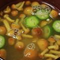 ヨシヨッシー's cooksnap of when they made オクラとなめこのみそ汁.
