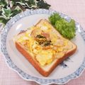クックHG9V8Y☆'s cooksnap of when they made ベーコンエッグトースト.