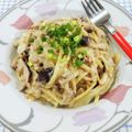 在宅勤務のおじさん's cooksnap of when they made ■豚ひき肉としめじの和風クリームパスタ■.