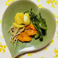 チェックのミニくま's cooksnap of when they made ジャガイモとししとう・えのきの煮物♪.