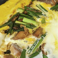 ひぃちゃんひー's cooksnap of when they made 簡単10分！さばとニラの卵とじ.