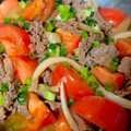 テヌキン☆'s cooksnap of when they made 5分でできる！豚こまとトマトのすき焼き風.