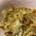 ゆみらんたん's cooksnap of when they made 激うま！節約！油揚げと玉ねぎのたまごとじ.