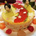はぴclover's cooksnap of when they made 七夕ちらし寿司ケーキ.