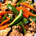 やえまりも's cooksnap of when they made 豚こまとピーマンと人参のオイスター炒め.