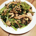 keroro's cooksnap of when they made 鶏もも小松菜、しめじの中華オイスター炒め.
