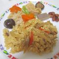 きらり流れ星's cooksnap of when they made ✤豚ひき肉とゴボウの炊き込みご飯✤.