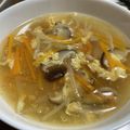 お塩と砂糖's cooksnap of when they made もやしたっぷりかき玉汁.