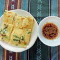 Rikk＠'s cooksnap of when they made 節約飯 もやしチヂミ.