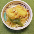 コムギ大好き's cooksnap of when they made 新玉と卵の油揚げ煮☆えのき葱ソース.
