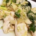 クックG1CG0C☆'s cooksnap of when they made 減塩☆鶏胸肉、生姜、大葉の酒蒸し.