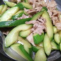 13歳's cooksnap of when they made 旨旨お化けキュウリ炒め.