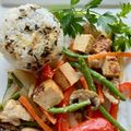 Lake☆Erie's cooksnap of when they made 鶏むね肉と彩り野菜のガーリック炒め.