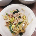 そらてんママ's cooksnap of when they made 小松菜ともやしの豚肉オイマヨ炒め.