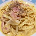 杙凪☆'s cooksnap of when they made 全卵&牛乳で簡単カルボナーラ♪.