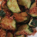 ヨシヨッシー's cooksnap of when they made ごま好きが作る　きゅうりの梅おかか和え.