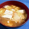 MANA☆☆'s cooksnap of when they made ☆簡単☆キムチとふわふわ卵のスープ.