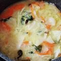クックUH3NVG☆'s cooksnap of when they made 冷凍水餃子の中華スープ☆彡.