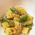 Stromboli's cooksnap of when they made アスパラとじゃがいもの粒マスタード和え.