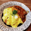 ばたみそーぱん☆'s cooksnap of when they made 卵1個で★簡単ふわとろオムライス～.
