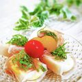 Satoco❋'s cooksnap of when they made ゆで卵に生ハム乗せておつまみ.
