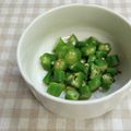 umemodoki's cooksnap of when they made オクラのわさび和え.