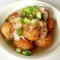 yk's cooksnap of when they made 大根おろしでさっぱり❀冷凍たこ焼き.