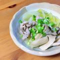 ちーまぐ's cooksnap of when they made 豚肉と白菜のにんにく塩バター鍋.
