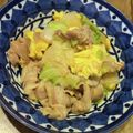 ゆなひママ's cooksnap of when they made 豚こまキャベツ卵オイスターソース炒め.