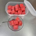 Etsu☆ko's cooksnap of when they made 切りやすくて簡単！すいかサイコロ切りコツ.